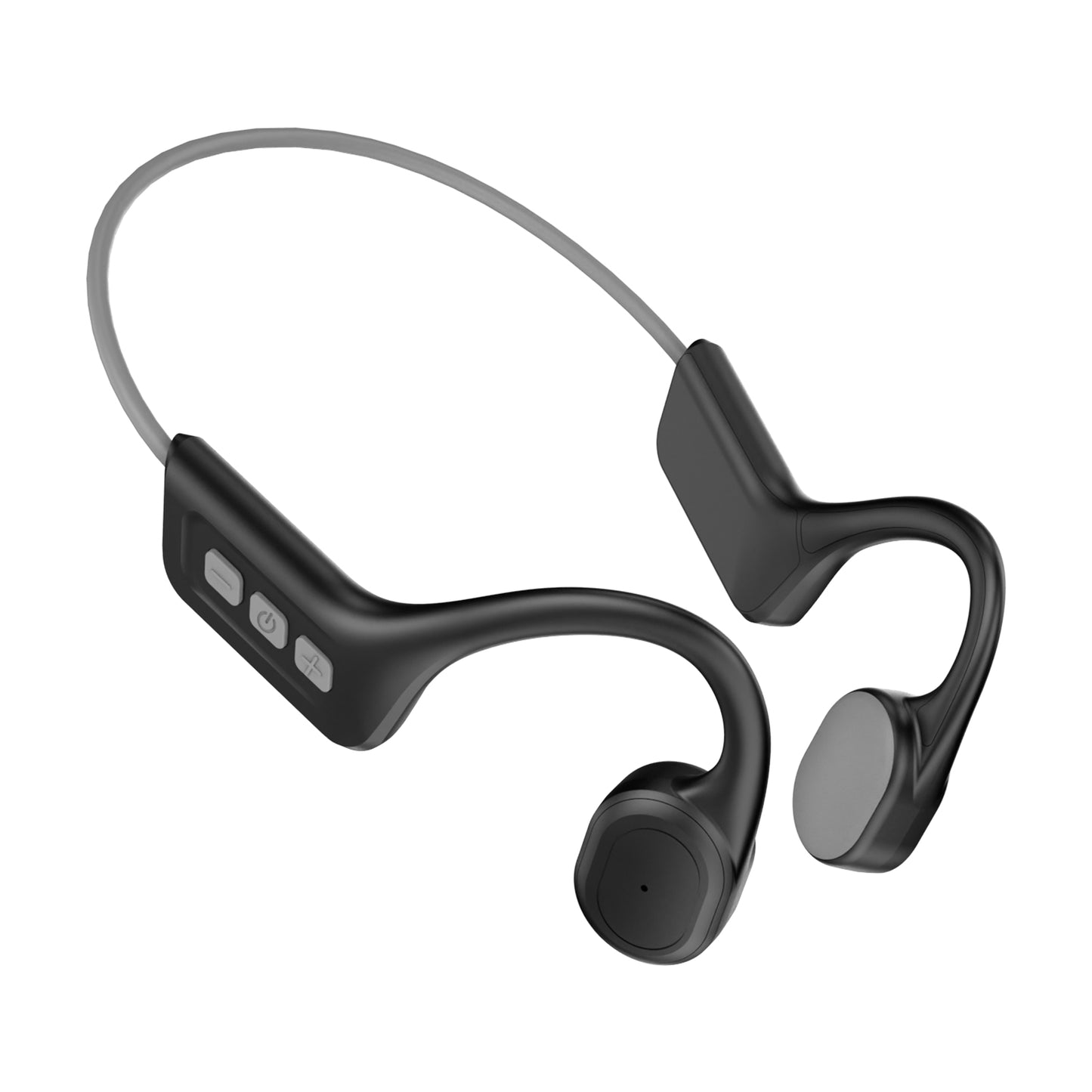SilisoundTek S800C Bone Conduction Headphones, Open-Ear Bluetooth 5.3 Headphones with Mic, IPX7 Waterproof Sports Earbuds Wireless Earphones for Running Workout Cycling, 1.5 Fast Charging and 10H Working Time (Orange)