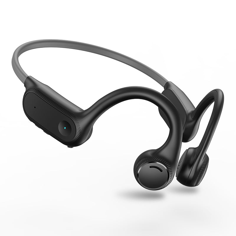 SilisoundTek S100 Bone Conduction Headphones,Open Ear Headphones with Built-in Mic, Bone Conduction Headphones Bluetooth 5.2,10H,Sweatproof Sports Headsets.