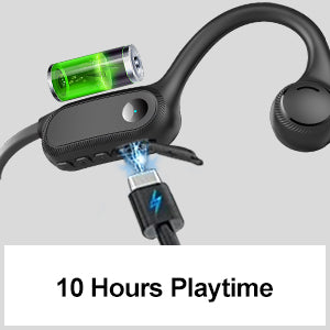 SilisoundTek S100 Bone Conduction Headphones,Open Ear Headphones with Built-in Mic, Bone Conduction Headphones Bluetooth 5.2,10H,Sweatproof Sports Headsets.