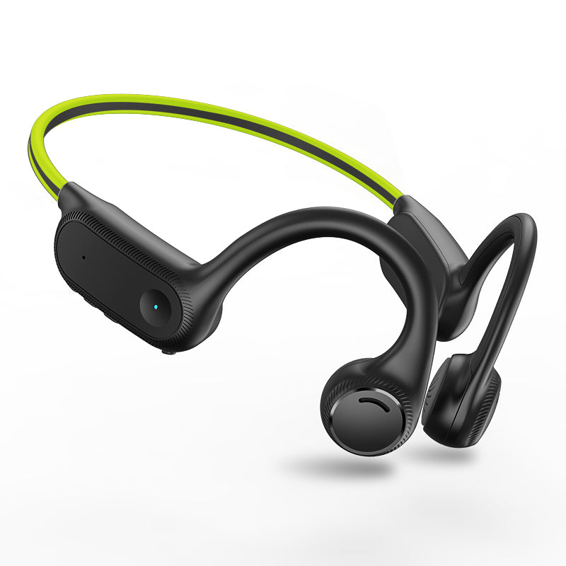 SilisoundTek S100 Bone Conduction Headphones,Open Ear Headphones with Built-in Mic, Bone Conduction Headphones Bluetooth 5.2,10H,Sweatproof Sports Headsets.