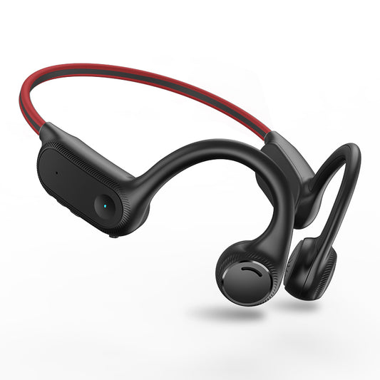 SilisoundTek S100 Bone Conduction Headphones,Open Ear Headphones with Built-in Mic, Bone Conduction Headphones Bluetooth 5.2,10H,Sweatproof Sports Headsets.
